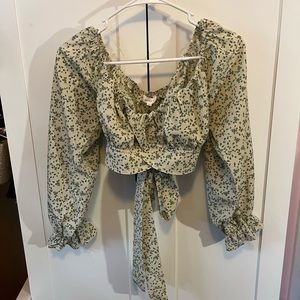 Better Be Cropped Floral Top